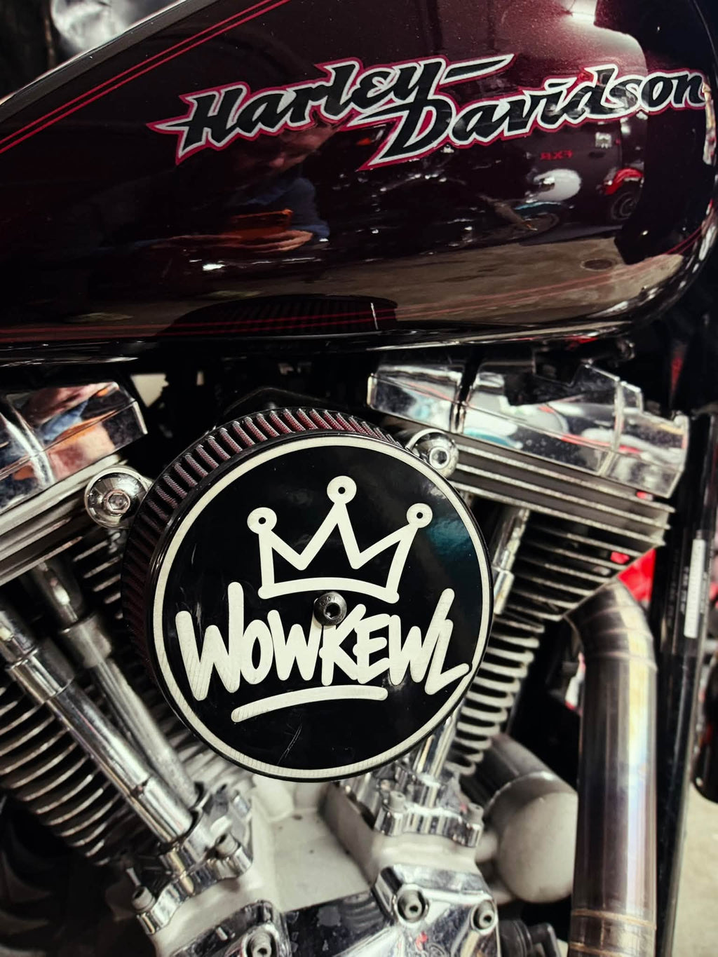 Luftrenarlock monterat på motorcykel