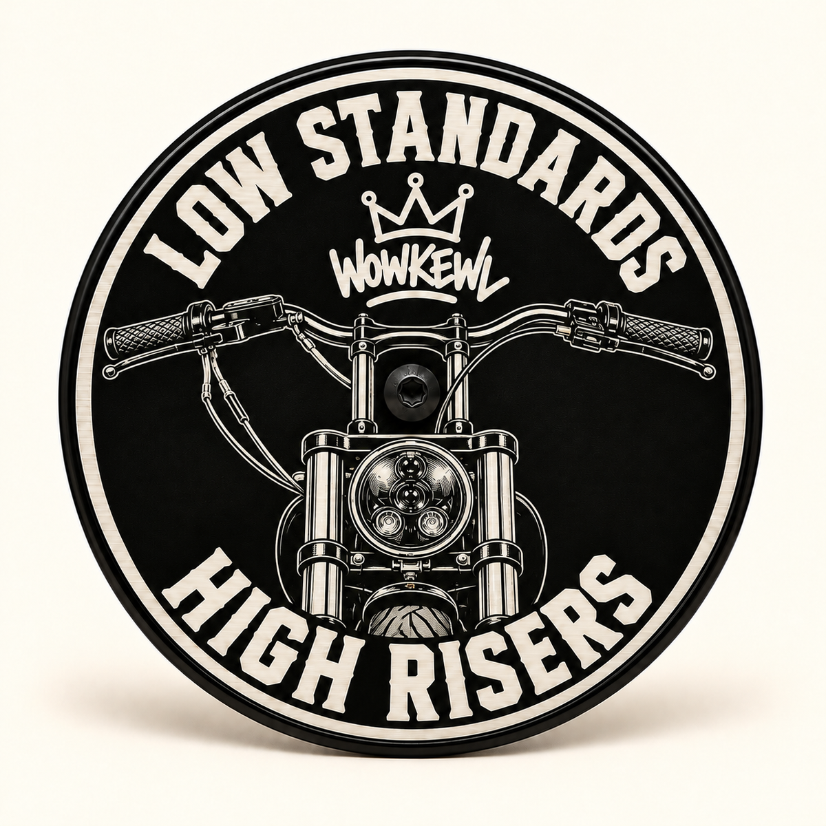 Luftrenarlock 5,5 tum med Low Standards High Risers-motiv