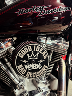 WOWKEWL Good Ideas Bad Decisions – Air Cleaner Cover 5.5″