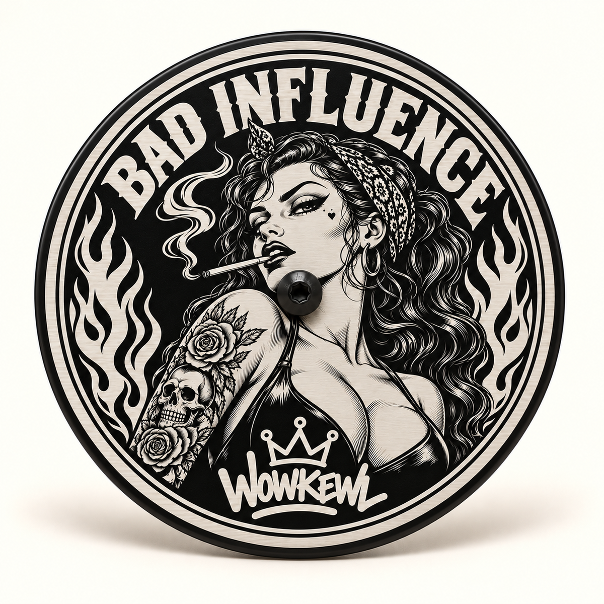 Luftrenarlock 5,5 tum med Bad Influence-motiv