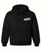 WOWKEWL Crown Mono Hoodie – svart – framsida