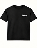 WOWKEWL Crown Mono Tee – svart – framsida