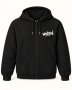 WOWKEWL Crown Zip Hoodie – svart – framsida