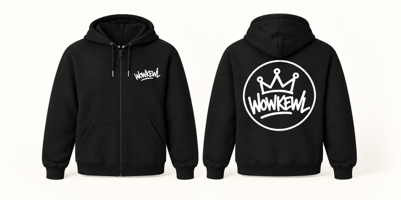 WOWKEWL Crown Zip Hoodie