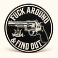 Luftrenarlock 5,5 tum med Fuck Around & Find Out-motiv