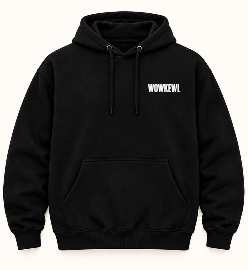 WOWKEWL Good Ideas Hoodie – svart – framsida