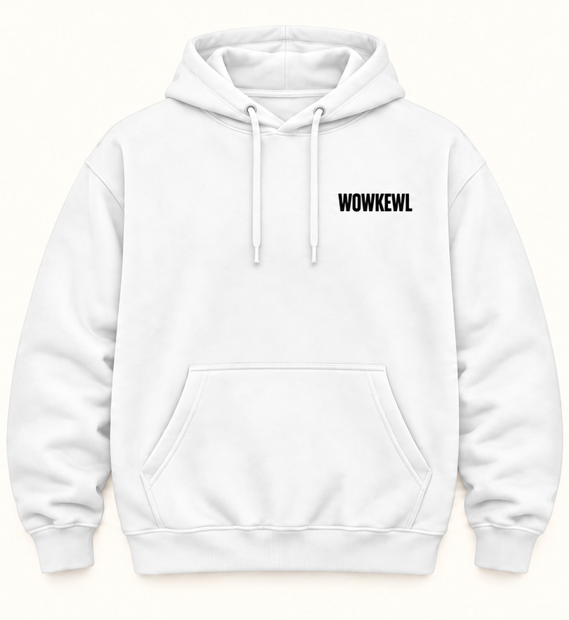 WOWKEWL Good Ideas Hoodie – vit – framsida