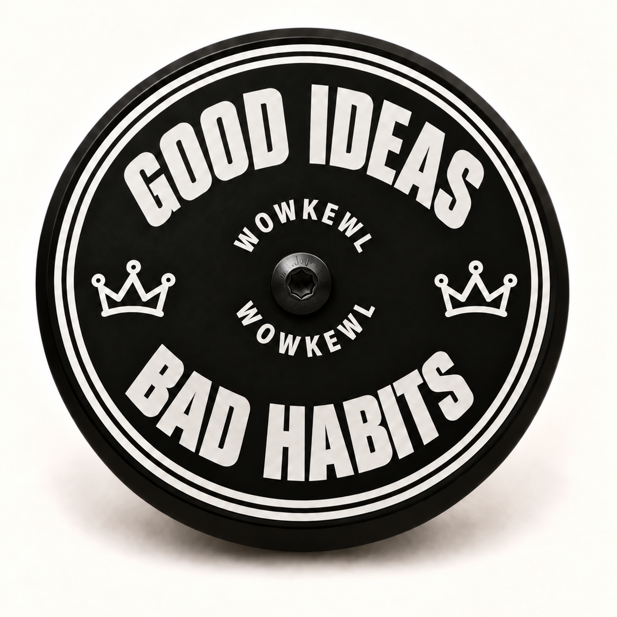 Luftrenarlock 5,5 tum med Good Ideas Bad Habits-motiv
