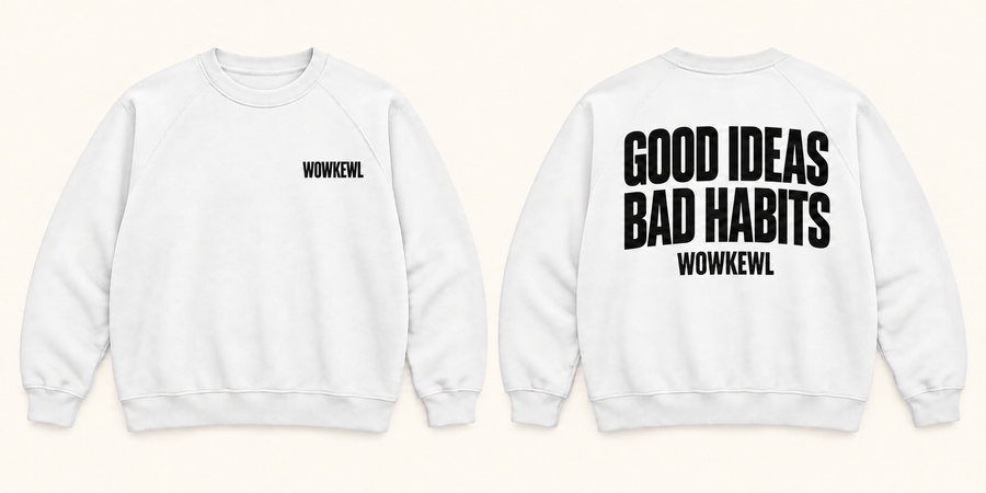 WOWKEWL Good Ideas Sweatshirt – Vit