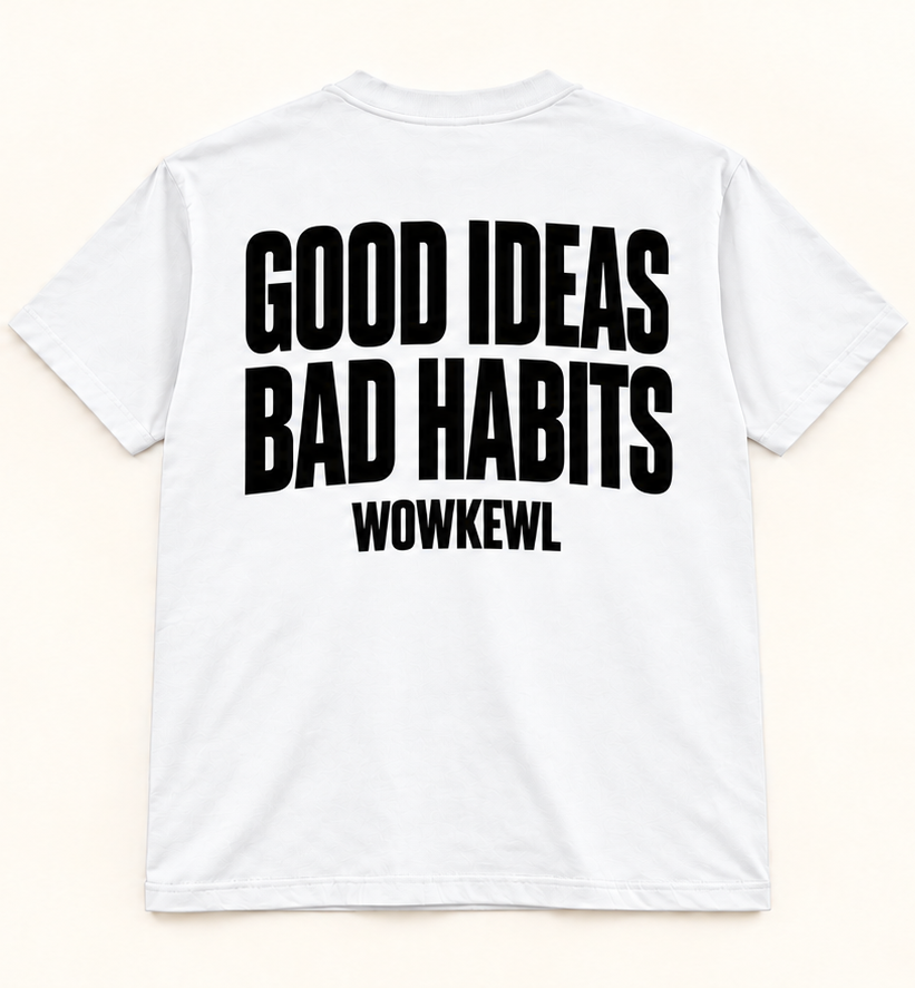 WOWKEWL Good Ideas Tee – vit – baksida