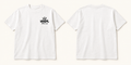 WOWKEWL Social Club T-shirt vit med litet brösttryck