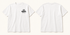 WOWKEWL Social Club T-shirt vit med litet brösttryck