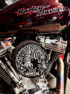 Visualisering av reviderat WOWKEWL Tiger monterat på motorcykel