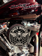 Visualisering av Wild Honey monterat på motorcykel